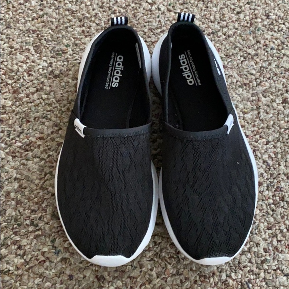 Adidas Slip On Shoes with Memory Foam Footbed- 7